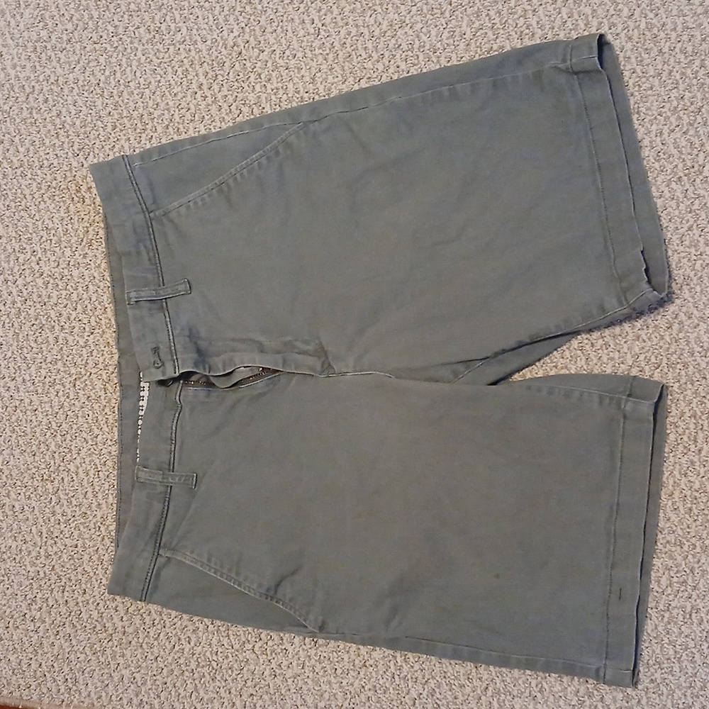 Men's Gray Everyday Flat Front Short Shorts Waist 32